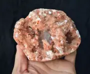 Heulandite with Calcite Mineral/Crystal/Rock specimen Rare 507grams