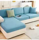 Stretch Sofa Cushion Cover L Shape Lounge Couch Cushion Slipcover 1/2/3/4 Seater