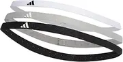 [adidas] Performance Headband 3-Pack, Black/Grey Two/White, One Size (Men)