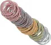 100pcs Seamless Elastic Hair Ties for Comfortable Stretchy Ponytail Holders Fashionable Hair Accessories Everyday Use