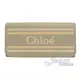 【全新現貨 補9個】茱麗葉精品 CHLOE 品牌徽章LOGO小牛皮翻蓋長夾.大象灰現金價$12,800