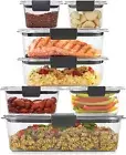 Rubbermaid Brilliance Storage Set BPA Free Food Container Clear