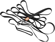 Canny Recall Dog Training Lead | Heavy Duty Extra Long Lead for Training Dogs & Puppies in Park or Yard | Train Your Dog to Come When Called | 23ft & 15ft, Black