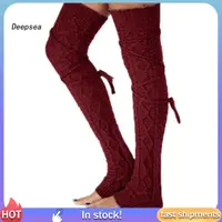 在飛比找蝦皮購物優惠-Dpa* 秋冬女式露趾襪絲襪針織保暖彈力腿套