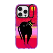 iPhone 16 Pro Impact Ring Stand Case MagSafe Compatible Simple Cat - 05