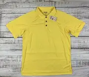 NWT DULUTH XL MEN’S S/S TRIM FIT COOL TO THE TOUCH YELLOW POLO SHIRT