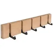 DAFEN Wooden Wall Mounted Folding Rack, Modern Wall Floating Coat Hook Rack