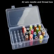 42-axis Sewing Thread Box, Bobbin Storage Box, Transparent Needle Thread Spo_$d