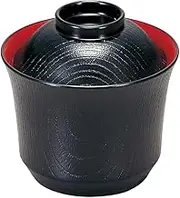 [TA] 3 inch Fuji Small Suction Bowl, Vermilion Black Inner | Small Suction Bowl [3.6 x 3.5 inches (9.1 x 9 cm) (200cc)]