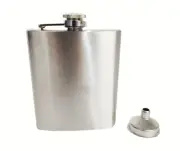 1 PC 12 OZ Stainless Steel Whiskey Alcohol Pocket Flask with Portable Funnel New