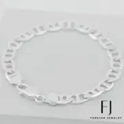 Men's 8" Sterling Silver 925 Miami Cuban Curb Chain,Bracelet 6mm + BOX