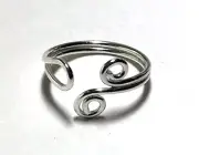 Sterling Silver Adjustable Toe Ring