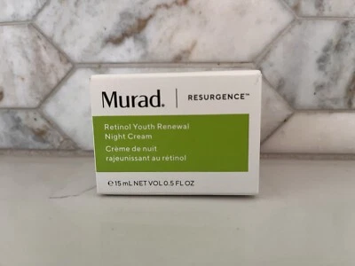 Murad Retinol Youth Renewal Night Cream LARGER Travel Size New 0.5oz / 15ml