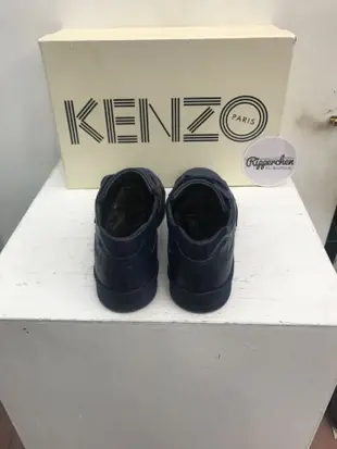 KENZO Paris 深藍色 立體 Logo 休閒鞋 板鞋 全新正品 男裝 男鞋 歐洲精品