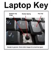 DELL Keyboard KEY - Inspiron N7010