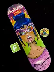RARE SIGNED Daewon Song Zombie Apocalypse Thank You Skateboard Deck AUTOGRAPHED