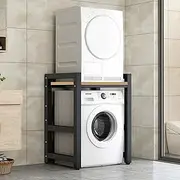 Laundry Room Storage Cabinet with Stacking Kit for Washer and Dryer Over Washing Machine Shelf Organizer 300kg Capacity