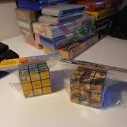 Nintendo Switch Super Mario Kart 8 Deluxe Rubix Rubiks Cube + Mario Maker cube