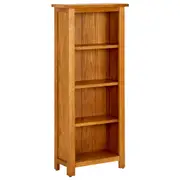 4-Tier Bookcase 45x22x110 cm Solid Oak Wood vidaXL