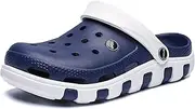 [FLIOZY] Mens Casual Breathable Sandals Color Block Walking Lightweight Sneakers Open Back Slip On Shoes Quick-Dry Slippers