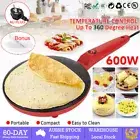 600W Non Stick Electric Pancake Maker Eggs Crepe Cooking Machine Kitchen Tool AU