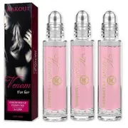 Elrachen 3pcs Pheromone Intimate Partner Perfume Attract Men Roll On Fragrance