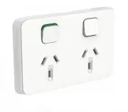 Clipsal 3025VW Iconic Double Power Point 10A