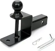 HICKS ATV/UTV Mount with Hitch Ball and Winch Strap Loop (1 7/8" Ball, 2" Shank)