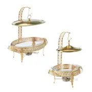 Chafing Dish Buffet Set Buffet Warmer with Hanging Cover Warming Tray Easy to