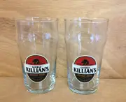 Killian's Irish Red 16 oz Nonic Glass - Set of 2 Killians Glasses New & F/Shipn.
