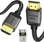Silkland 10K 8K HDMI 2.1 Cable Certified, [4K@240Hz 144Hz 120Hz, 8K@60Hz] Ultra High Speed HDMI Cable 48Gbps Upgrade Braided,HDR, eARC, HDCP 2.3, Compatible for Xbox/PS5/PS4/Roku TV-2M