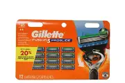 Gillette Razor Blades Fusion5 ProGlide Men 12 Cartridges FAST SHIPPING
