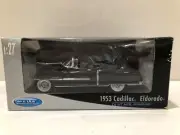 Welly 1953 Cadillac Eldorado Convertible, Black 1:27 Scale Die Cast Model