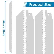 6Pcs Reciprocating Saw Blades Set 12inch 6TPI Stainless Steel Frozen Food VQ
