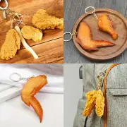 CHICKEN NUGGET WING KEYCHAIN Car Keys Mini KFC Maccas Nuggies Mini Food Funny