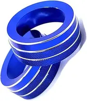 POEXIR for Mazda, 3 Axela CX-30 Artez 2020-2023 Alloy Car Air Conditioning Adjust Knob Cover Ring Trim Sticker Interior Accessories Car Air Conditioner Knob(Size:Blue)