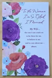 "My Wife..." Birthday Large Format Greeting Card 5.5x8.0" (+Envelope)
