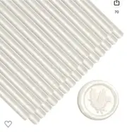 56 White & Pearl White Wax Seal Sticks For Glue Gun, Wax Seal Stamps, Wedding