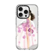 iPhone 16 Pro Clear Case MagSafe Compatible A Rose is a Rose (Fashion Illustration Transparent Phone Case)
