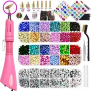 Deluxe Bedazzler Kit with 3560 Rhinestones and Hotfix Applicator Tools