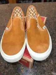 Vans ~ Pumpkin Suede ~ Slip On ~ Sneakers ~ Mens 8.0 Women 9.5 ~ Worn Once!