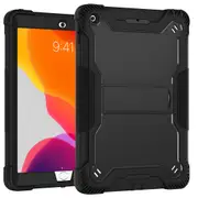 MCC Impact Shockproof iPad 9.7" 6th Gen 2018 Case Cover Apple iPad6 [Black+Black]