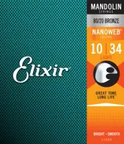 Elixir 11500 Nanoweb Mandolin Strings Light 10-34