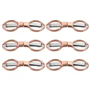 6 Pcs Folding Scissors Non-Rust Portable Mini Scissors Small Shear Rose Gold