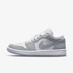 【NIKE 耐吉】Air Jordan 1 Low Wolf Grey White 喬丹 AJ1 果凍底 女鞋 小Dior 低筒 白 灰(DC0774-105)