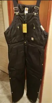 Carhartt Extreme Artic Quilt Lined Biberall Zip-to-Waist Size-36W-32L