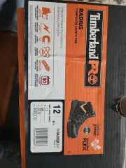 Timberland Pro Men's Radius Work Boot Black&Orange 12 WIDE Composite Toe