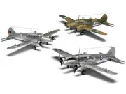 Level 3 Model Kit Avro Anson Mk.I Aircraft with 3 Scheme Options 1/48 Plastic Mo