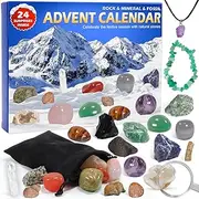 [Pukamam] Advent Calendar 2023 Crystals Fossils for Kids Christmas Countdown Calendars for Girls Boys Gift