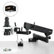 AmScope H800 0.7X-5X LED Microscope Articulating Arm w Clamp +5MP Camera USB 3.0